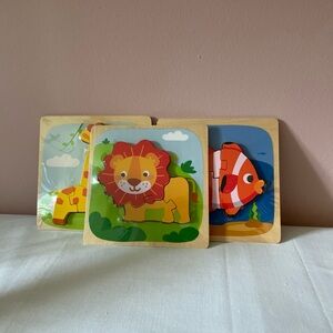 Colorful Animal Puzzle Set for Kids